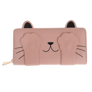 Cool Club, Kotek z łapkami, portfel, poziomy, różowy