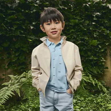 Cool Club, Kurtka chłopięca, oversize, beżowa