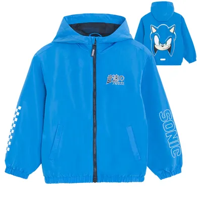 Cool Club, Kurtka chłopięca z kapturem, niebieska, Sonic the Hedgehog