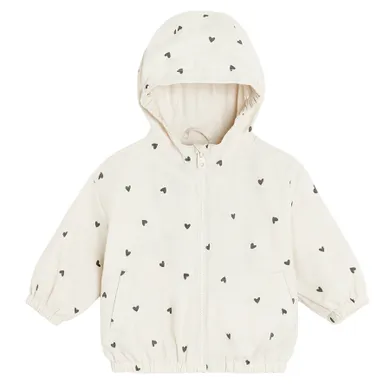 Cool Club, Kurtka dziewczęca z kapturem, biała