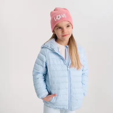 Cool Club, Kurtka dziewczęca z kapturem, niebieska