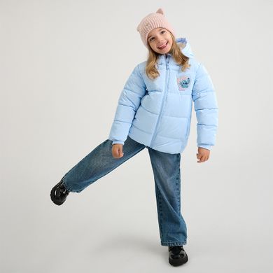 Cool Club, Kurtka dziewczęca z kapturem, ocieplana, niebieska, Lilo i Stitch