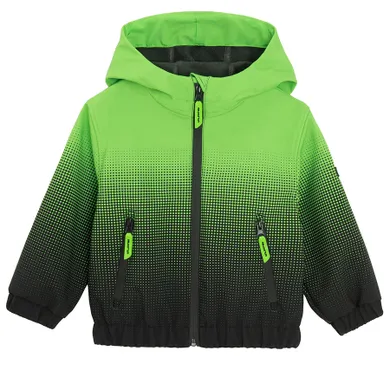 Cool Club, Kurtka softshell chłopięca z kapturem, zielono-czarna