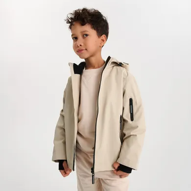 Cool Club, Kurtka z kapturem chłopięca, beżowa