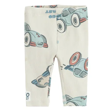 Cool Club, Legginsy chłopięce, prążkowane, beżowe