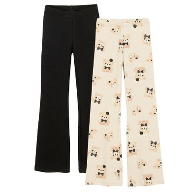 Cool Club, Legginsy dziewczęce, flare, prążkowane, mix, zestaw, 2 szt.