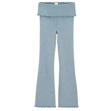 Cool Club, Legginsy dziewczęce, flare, prążkowane, niebieskie