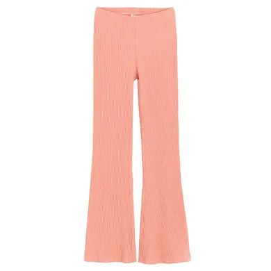 Cool Club, Legginsy dziewczęce, flare, prążkowane, różowe