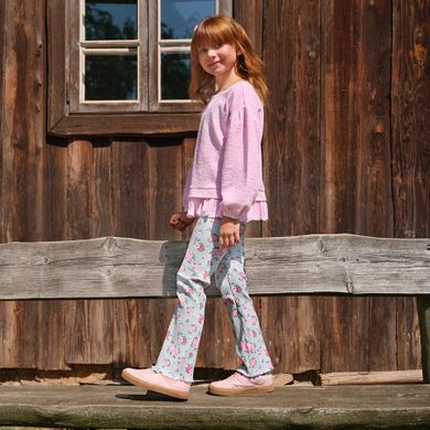 Cool Club, Legginsy dziewczęce, flare, prążkowane, zielone