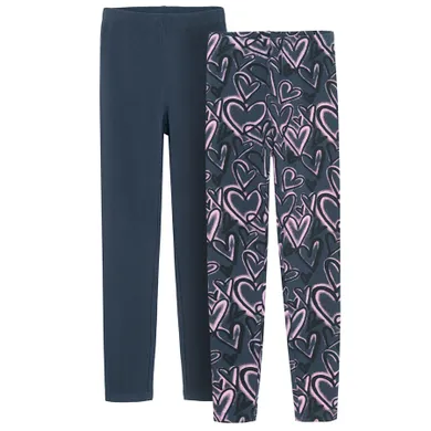 Cool Club, Legginsy dziewczęce, granatowe, zestaw, 2 szt.