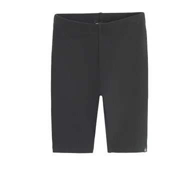 Cool Club, Legginsy dziewczęce, kolarki, prążkowane, czarne