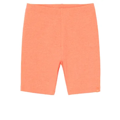 Cool Club, Legginsy dziewczęce, kolarki, prążkowane, pomarańczowe fluo
