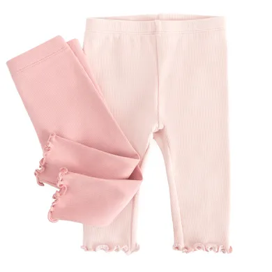Cool Club, Legginsy dziewczęce, prążkowane, różowe, zestaw, 2 szt.