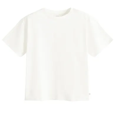 Cool Club, Luźny t-shirt dziewczęcy, biały