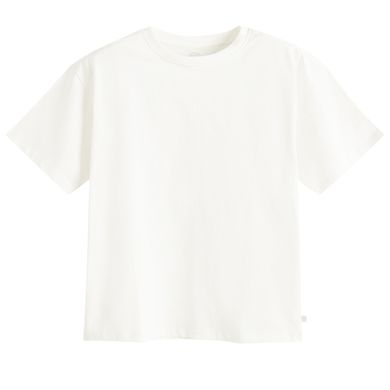 Cool Club, Luźny t-shirt dziewczęcy, biały