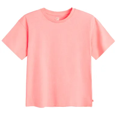 Cool Club, Luźny t-shirt dziewczęcy, różowy