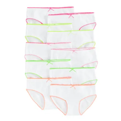 Cool Club, Majtki figi dziewczęce, białe, zestaw, 10 szt.