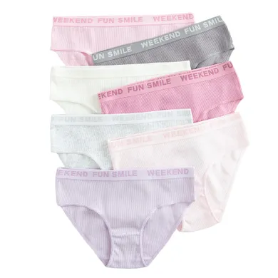 Cool Club, Majtki figi dziewczęce, prążkowane, mix, zestaw, 7 szt.