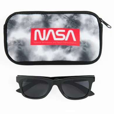 Cool Club, Okulary przeciwsłoneczne chłopięce, Etui, czarne, NASA