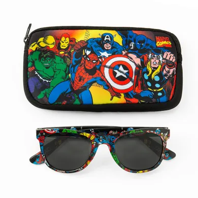 Cool Club, Okulary przeciwsłoneczne chłopięce, Etui, mix, Marvel Super Heroes