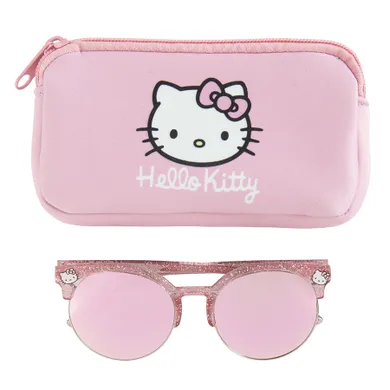 Cool Club, Okulary przeciwsłoneczne dziewczęce, Etui, Hello Kitty and Friends