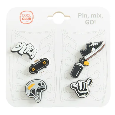 Cool Club, Ozdoby do butów chłopięce, mix, zestaw, 6 szt.