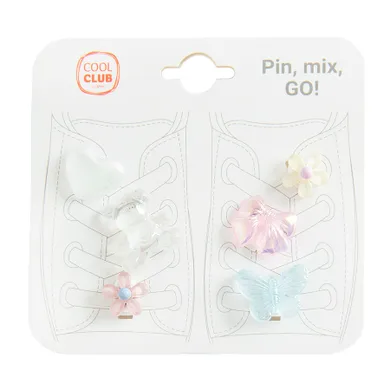 Cool Club, Ozdoby do butów dziewczęce, mix, zestaw, 6 szt.