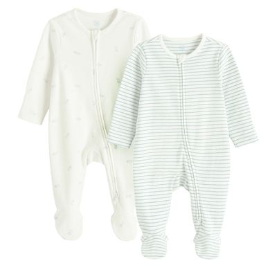 Cool Club, Pajac chłopięcy, biały, zestaw, 2 szt.