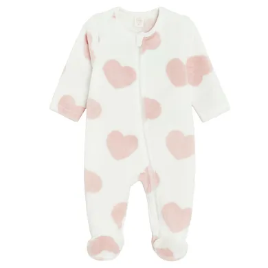 Cool Club, Pajac dziewczęcy, polarowy, biały