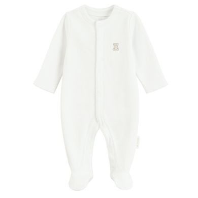 Cool Club, Pajac niemowlęcy, bawełna organiczna, biały