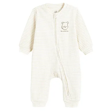 Cool Club, Pajac niemowlęcy, beżowy, Kubuś Puchatek