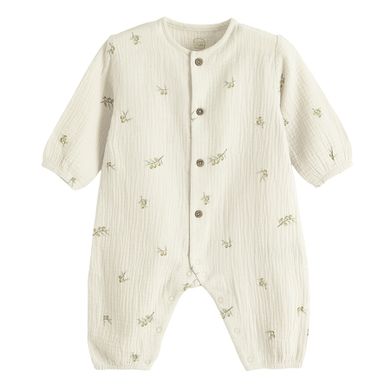 Cool Club, Pajac niemowlęcy, muślinowy, beżowy