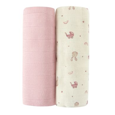 Cool Club, Pieluchy muślinowe dziewczęce, 70-80 cm, mix, zestaw, 2 szt.