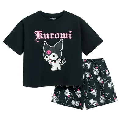 Cool Club, Piżama dziewczęca, czarna, Kuromi