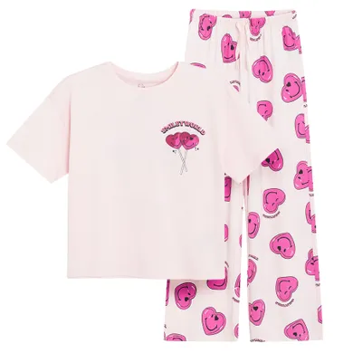 Cool Club, Piżama dziewczęca, różowa, SmileyWorld