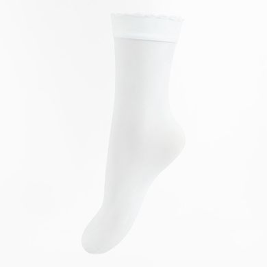 Cool Club, Podkolanówki dziewczęce, białe, mikrofibra, 40 DEN
