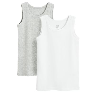 Cool Club, Podkoszulek chłopięcy, biały, szary, zestaw, 2 szt.