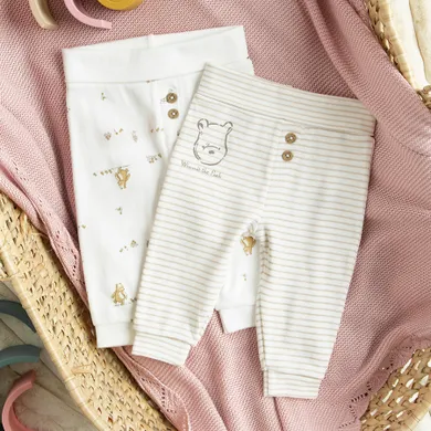 Cool Club, Półspiochy dziewczęce, białe, Kubuś Puchatek, zestaw, 2 szt.