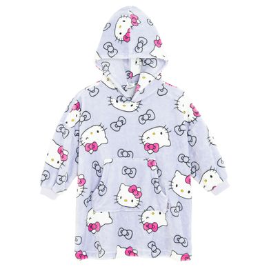 Cool Club, Poncho dziewczęce z kapturem, fioletowe, Hello Kitty