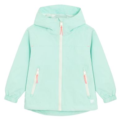 Cool Club, Przeciwdeszczowa kurtka dziewczęca z kapturem, turkusowa