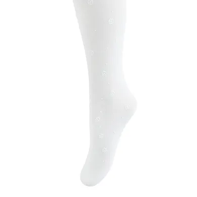 Cool Club, Rajstopy dziewczęce, białe, mikrofibra, 40 DEN