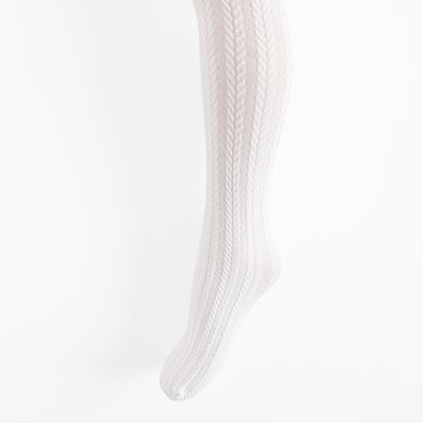 Cool Club, Rajstopy dziewczęce, białe, mikrofibra, 80 DEN