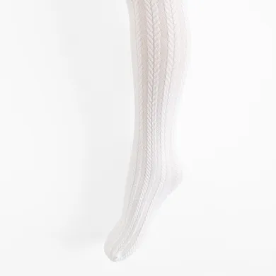 Cool Club, Rajstopy dziewczęce, białe, mikrofibra, 80 DEN