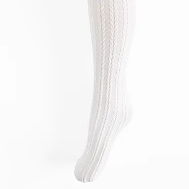 Cool Club, Rajstopy dziewczęce, białe, mikrofibra, 80 DEN