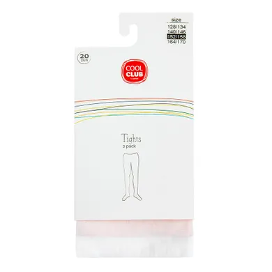 Cool Club, Rajstopy dziewczęce, mix, 20 DEN, zestaw, 2 szt.
