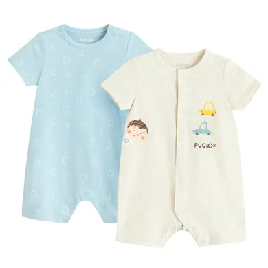 Cool Club, Rampers chłopięcy, mix, Pucio, zestaw, 2 szt.
