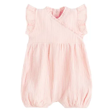 Cool Club, Rampers dziewczęcy, muślinowy, różowy