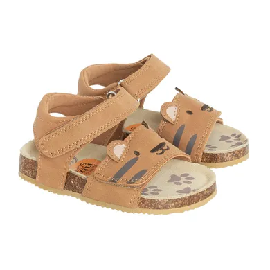 Cool Club, Sandały chłopięce, brązowe, skórzana wkładka