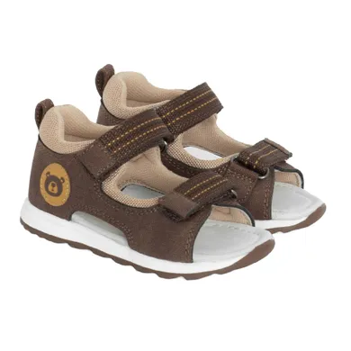 Cool Club, Sandały chłopięce, brązowe, skórzana wkładka