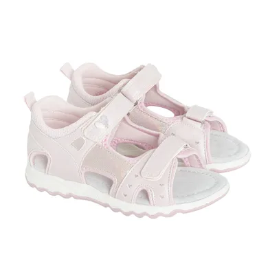 Cool Club, Sandały dziewczęce, różowe, skórzana wkładka
